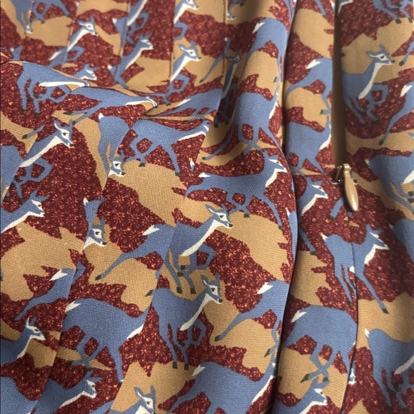 NWT [$398] Brooks Brothers Shirt Dress Gazelle Print 100% Silk Size 4 - Picture 9 of 10